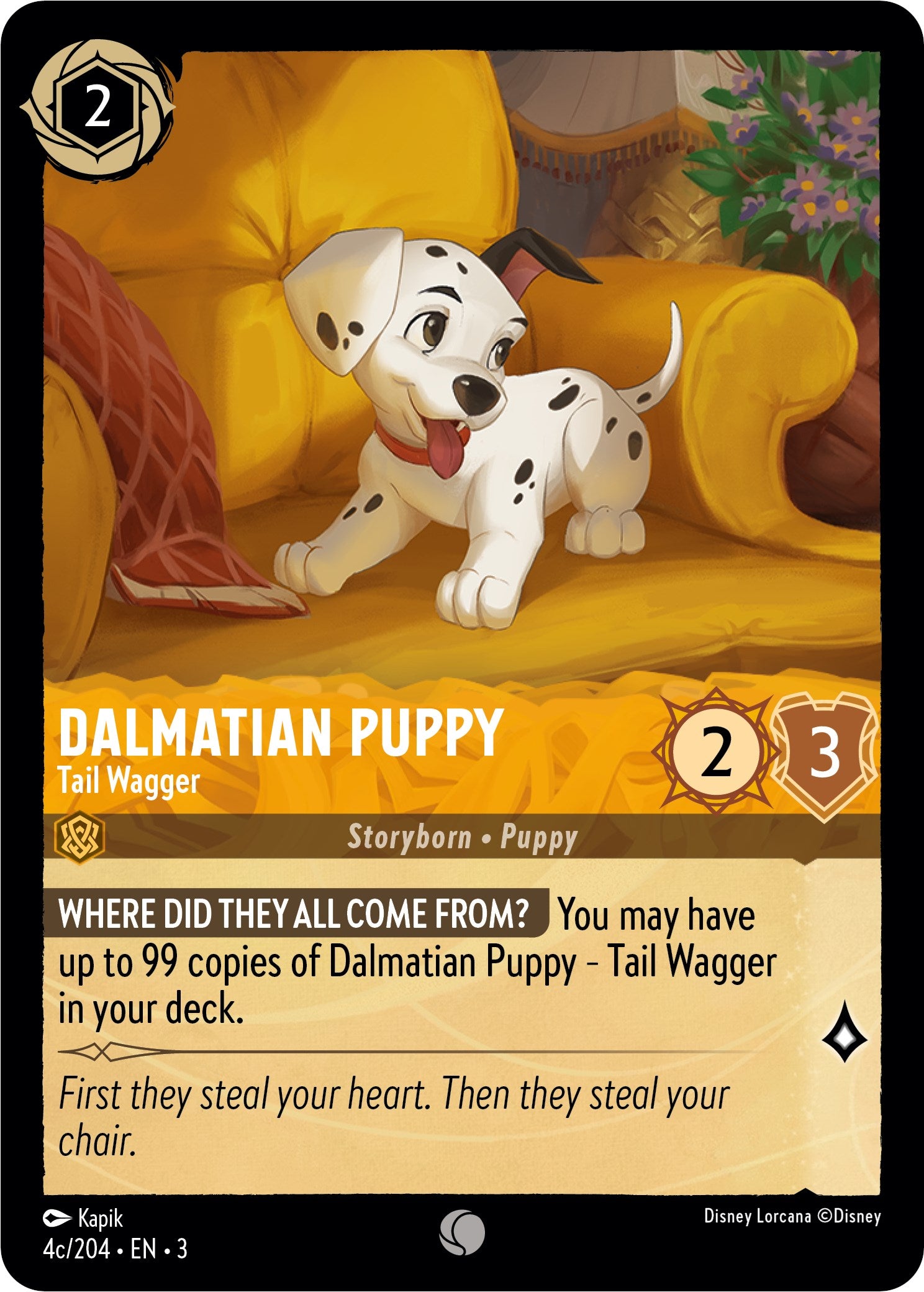 Dalmatian Puppy - Tail Wagger (4c) (4c/204) [Into the Inklands] | L.A. Mood Comics and Games