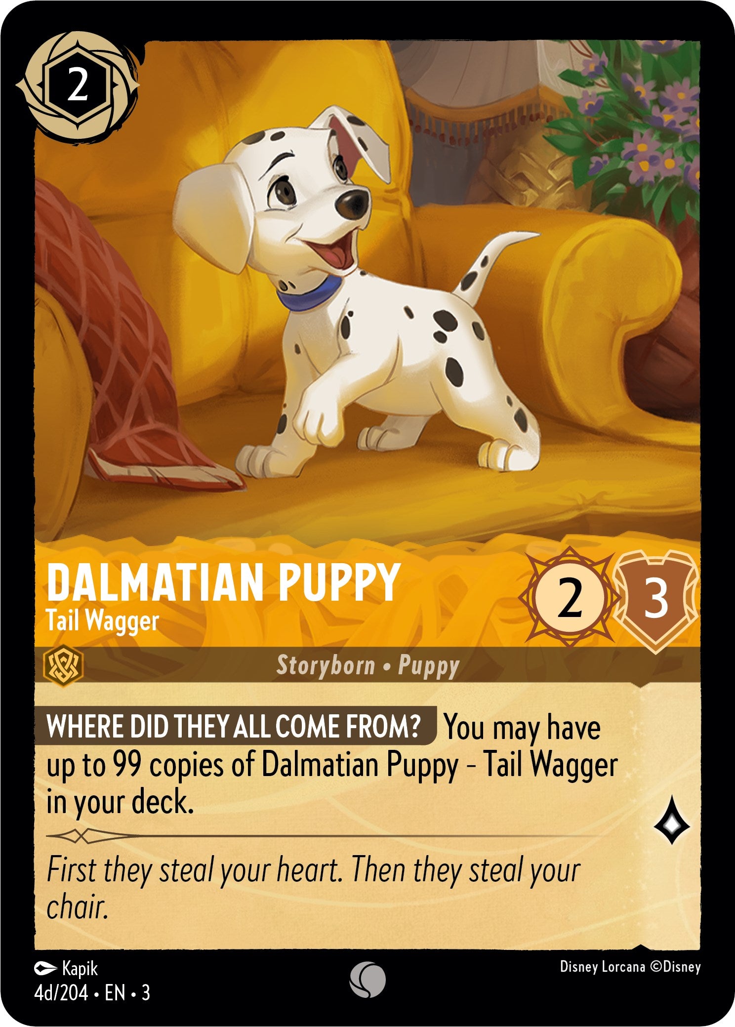 Dalmatian Puppy - Tail Wagger (4d) (4d/204) [Into the Inklands] | L.A. Mood Comics and Games