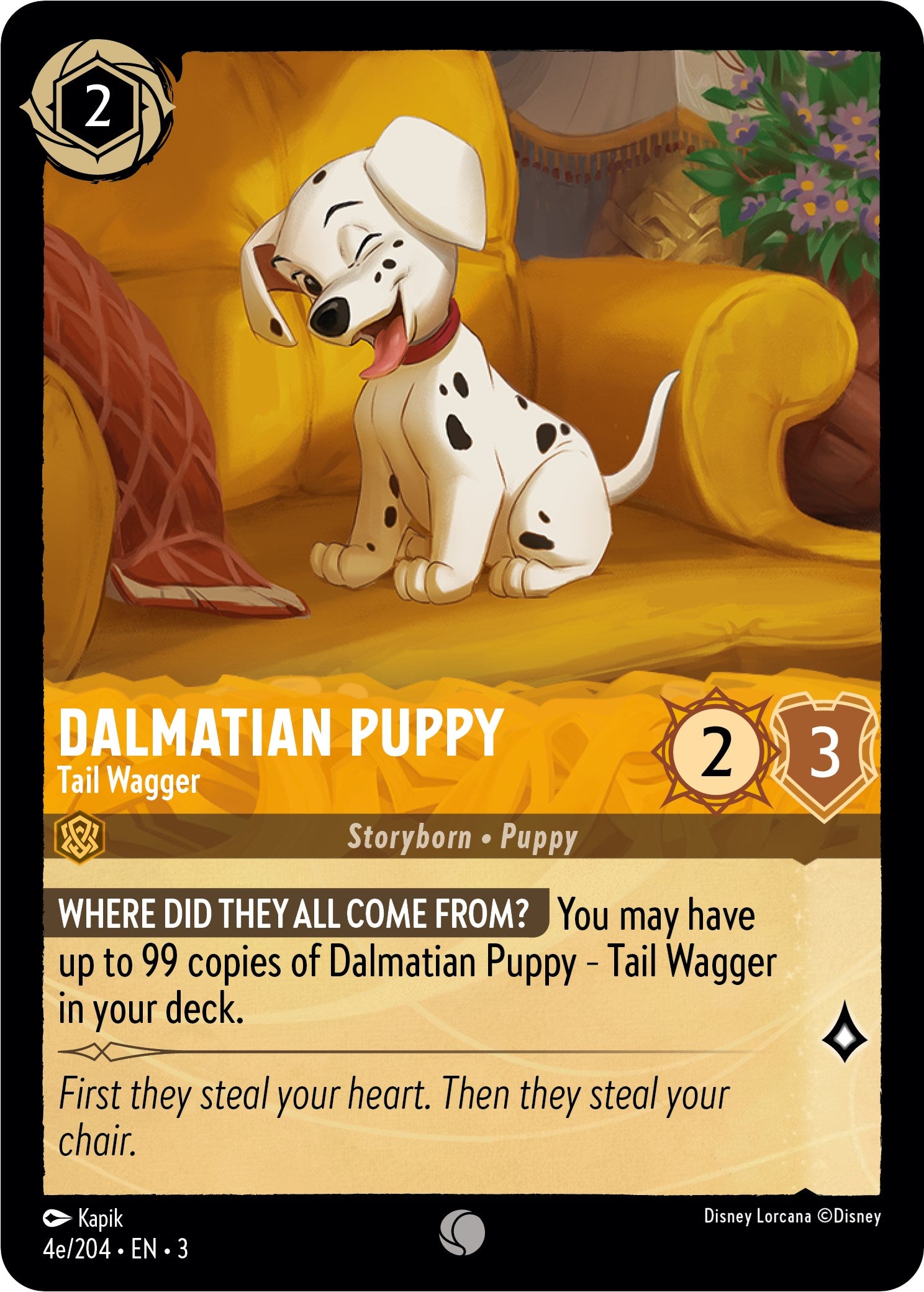 Dalmatian Puppy - Tail Wagger (4e) (4e/204) [Into the Inklands] | L.A. Mood Comics and Games