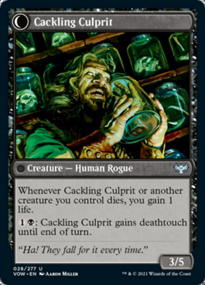 Panicked Bystander // Cackling Culprit [Innistrad: Crimson Vow] | L.A. Mood Comics and Games