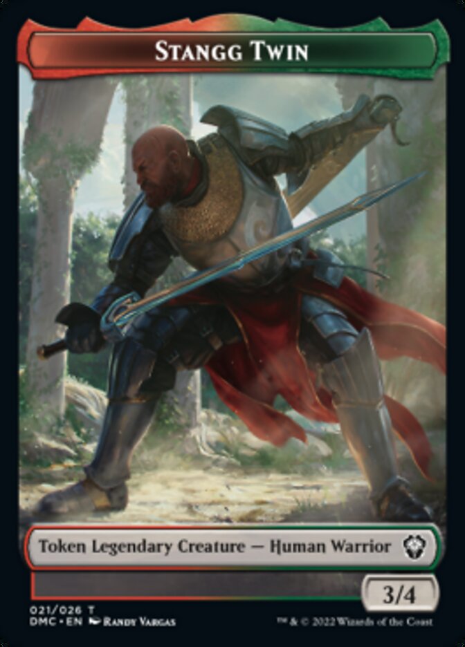 Bird (002) // Stangg Twin Double-Sided Token [Dominaria United Tokens] | L.A. Mood Comics and Games