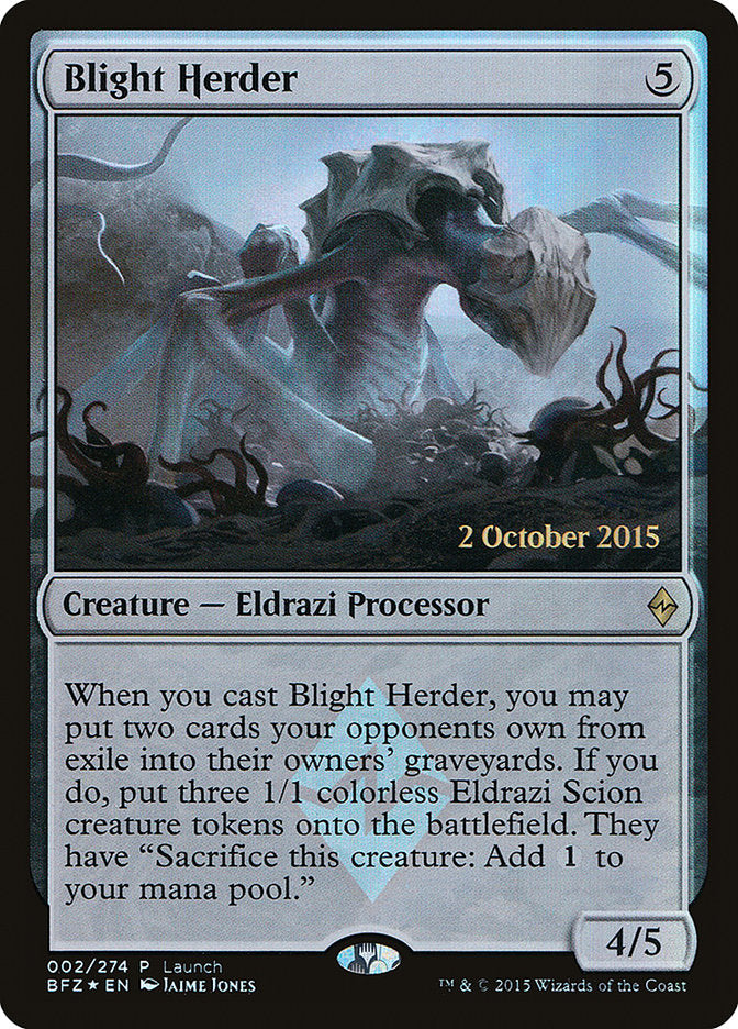 Blight Herder (Launch) [Battle for Zendikar Promos] | L.A. Mood Comics and Games
