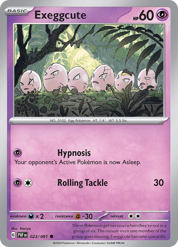 Exeggcute (023/091) [Scarlet & Violet: Paldean Fates] | L.A. Mood Comics and Games