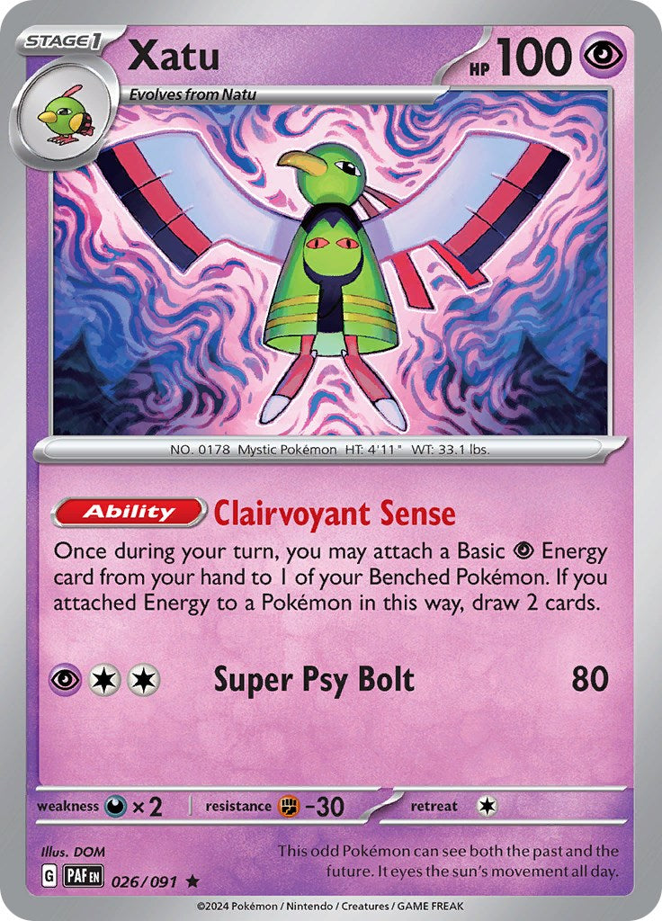 Xatu (026/091) [Scarlet & Violet: Paldean Fates] | L.A. Mood Comics and Games