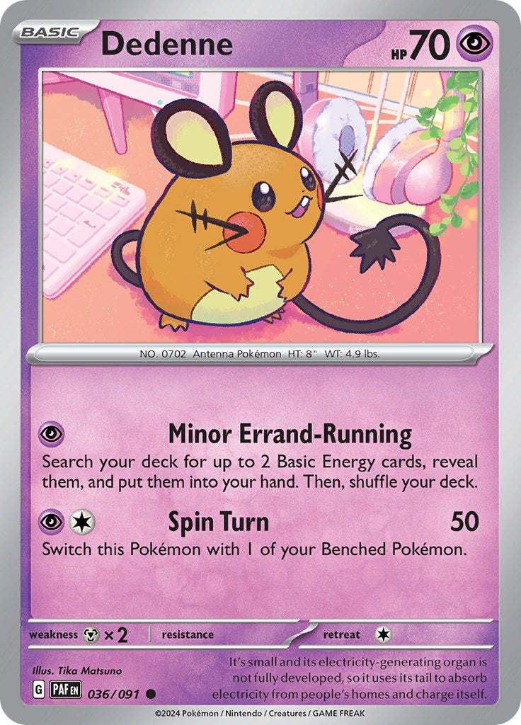 Dedenne (036/091) [Scarlet & Violet: Paldean Fates] | L.A. Mood Comics and Games