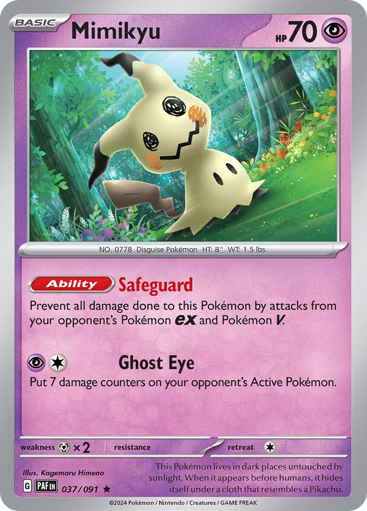 Mimikyu (037/091) [Scarlet & Violet: Paldean Fates] | L.A. Mood Comics and Games