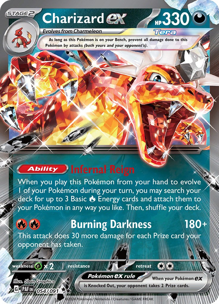 Charizard ex (054/091) [Scarlet & Violet: Paldean Fates] | L.A. Mood Comics and Games