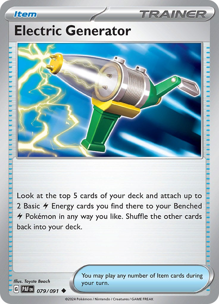 Electric Generator (079/091) [Scarlet & Violet: Paldean Fates] | L.A. Mood Comics and Games