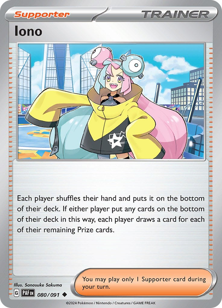 Iono (080/091) [Scarlet & Violet: Paldean Fates] | L.A. Mood Comics and Games