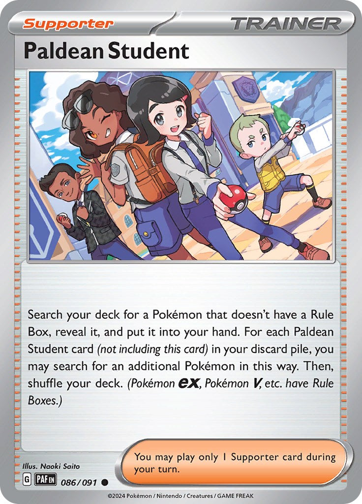 Paldean Student (086/091) [Scarlet & Violet: Paldean Fates] | L.A. Mood Comics and Games