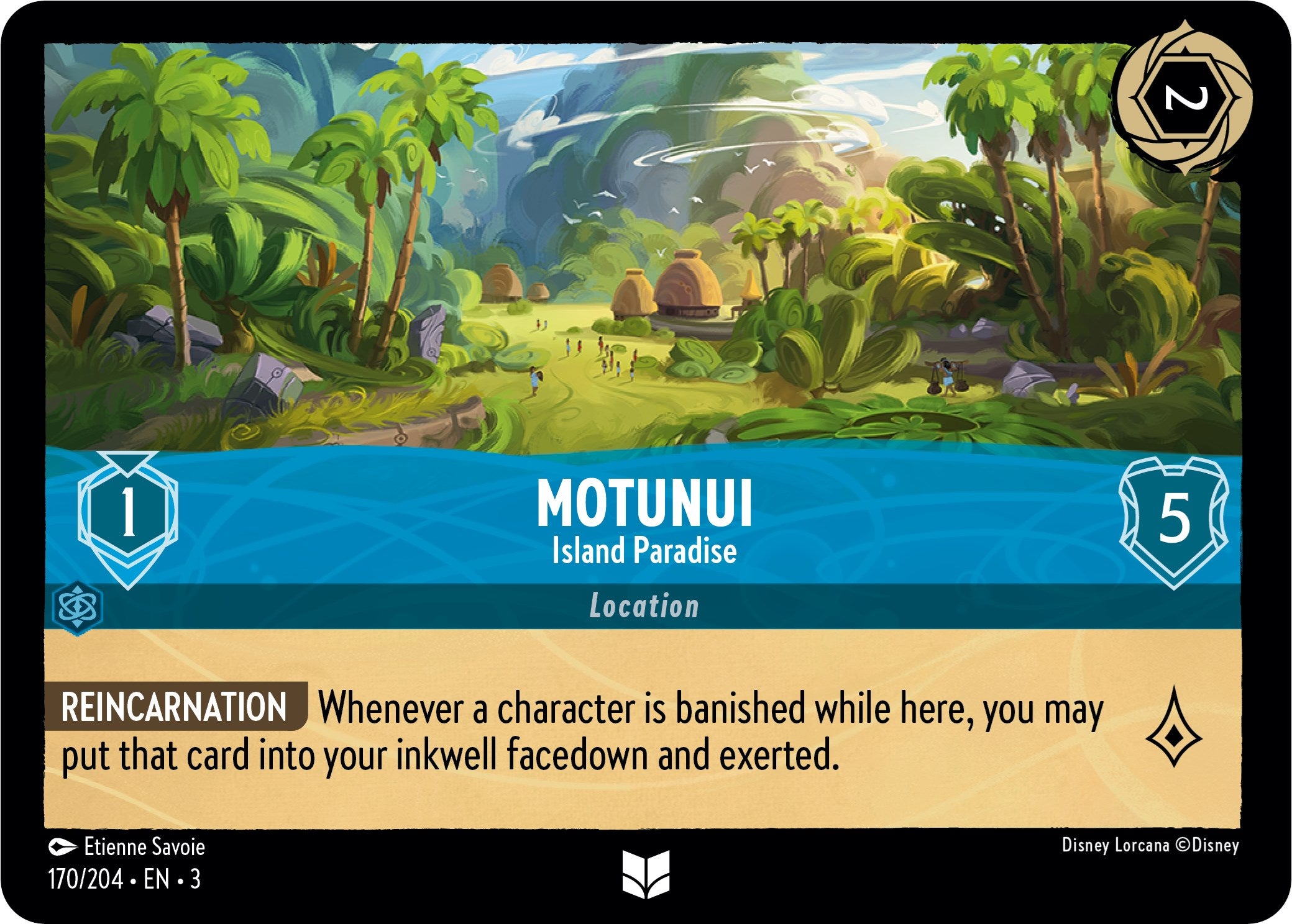 Motunui - Island Paradise (170/204) [Into the Inklands] | L.A. Mood Comics and Games