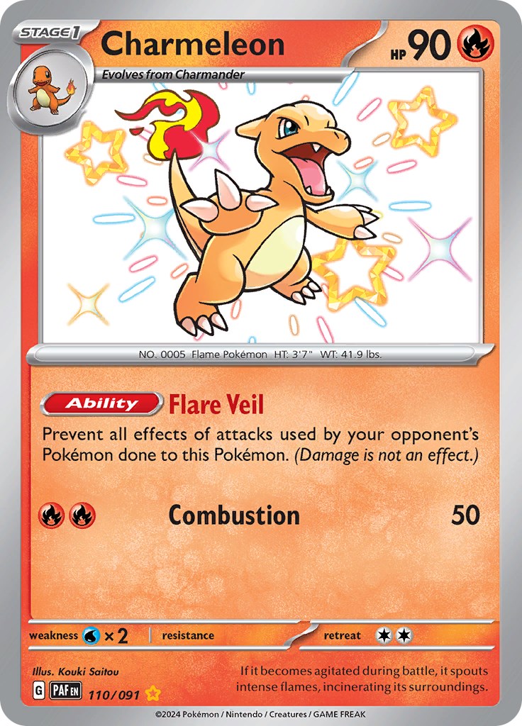 Charmeleon (110/091) [Scarlet & Violet: Paldean Fates] | L.A. Mood Comics and Games