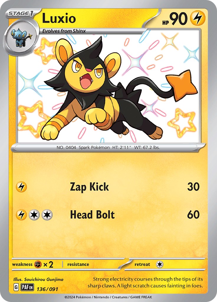 Luxio (136/091) [Scarlet & Violet: Paldean Fates] | L.A. Mood Comics and Games