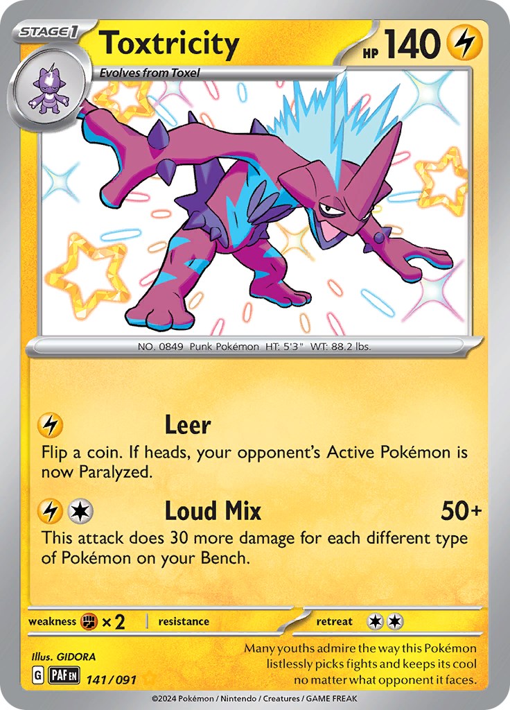 Toxtricity (141/091) [Scarlet & Violet: Paldean Fates] | L.A. Mood Comics and Games