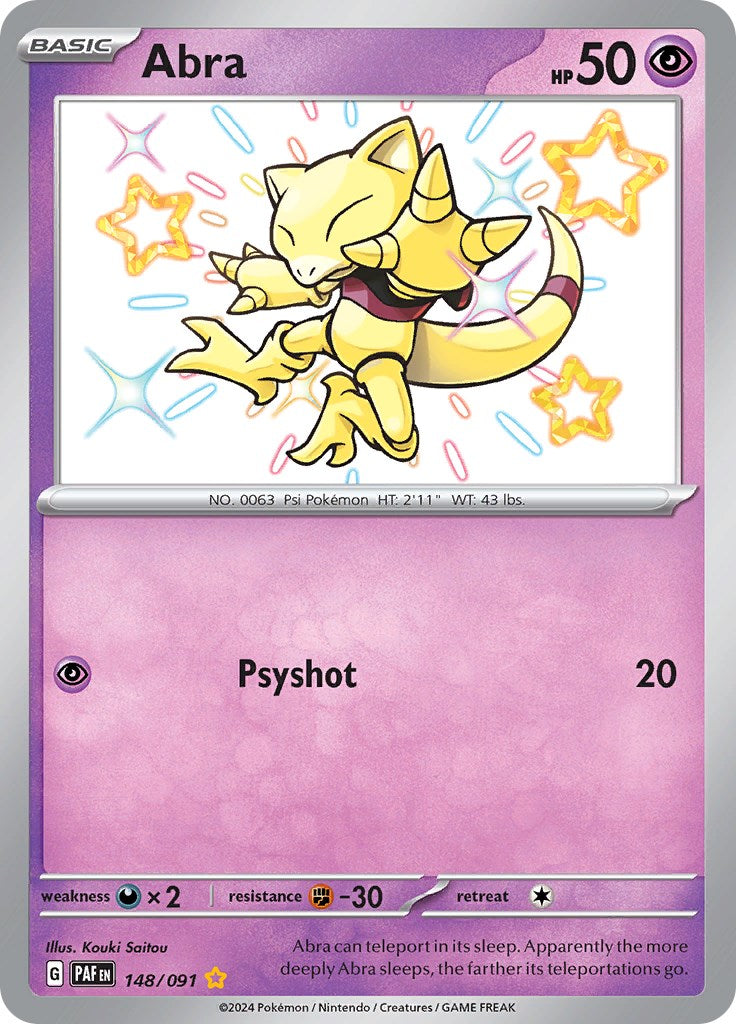 Abra (148/091) [Scarlet & Violet: Paldean Fates] | L.A. Mood Comics and Games
