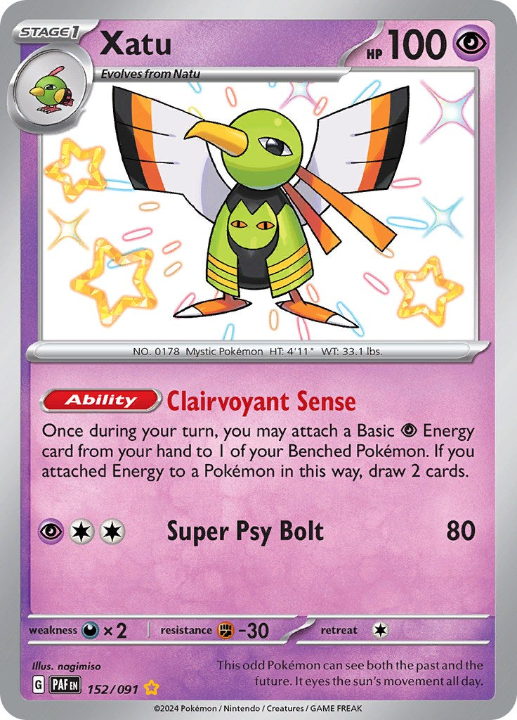 Xatu (152/091) [Scarlet & Violet: Paldean Fates] | L.A. Mood Comics and Games