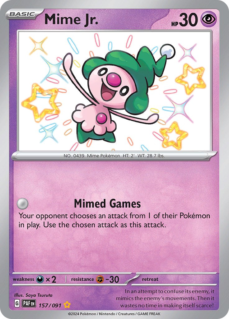Mime Jr. (157/091) [Scarlet & Violet: Paldean Fates] | L.A. Mood Comics and Games