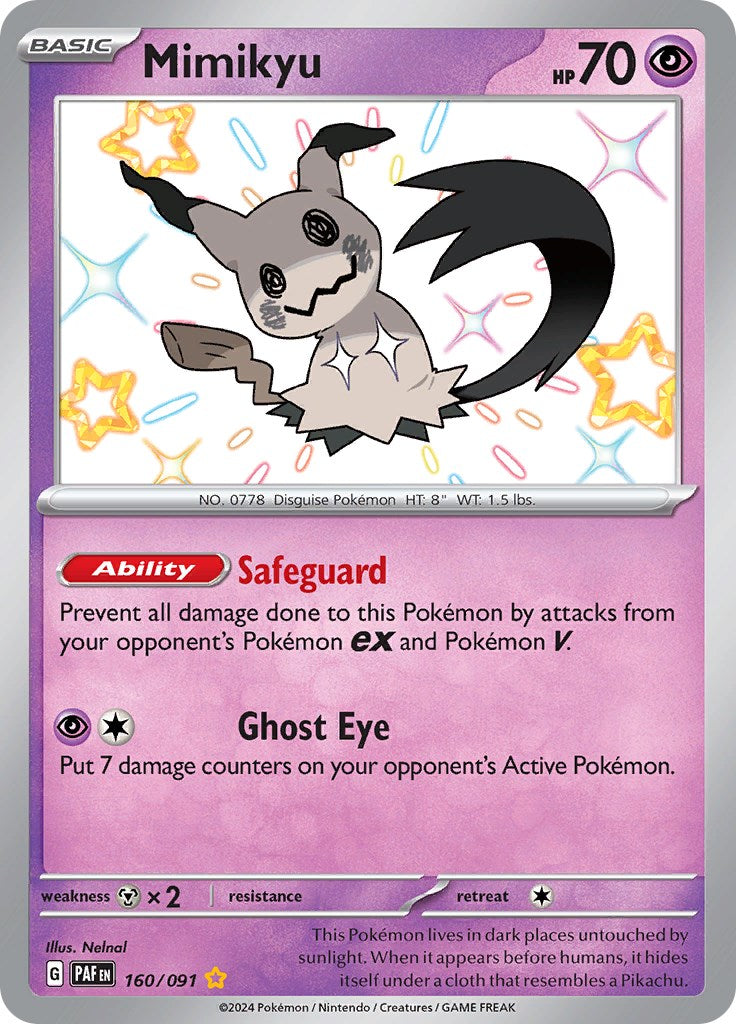Mimikyu -160/091 [Scarlet & Violet: Paldean Fates] | L.A. Mood Comics and Games