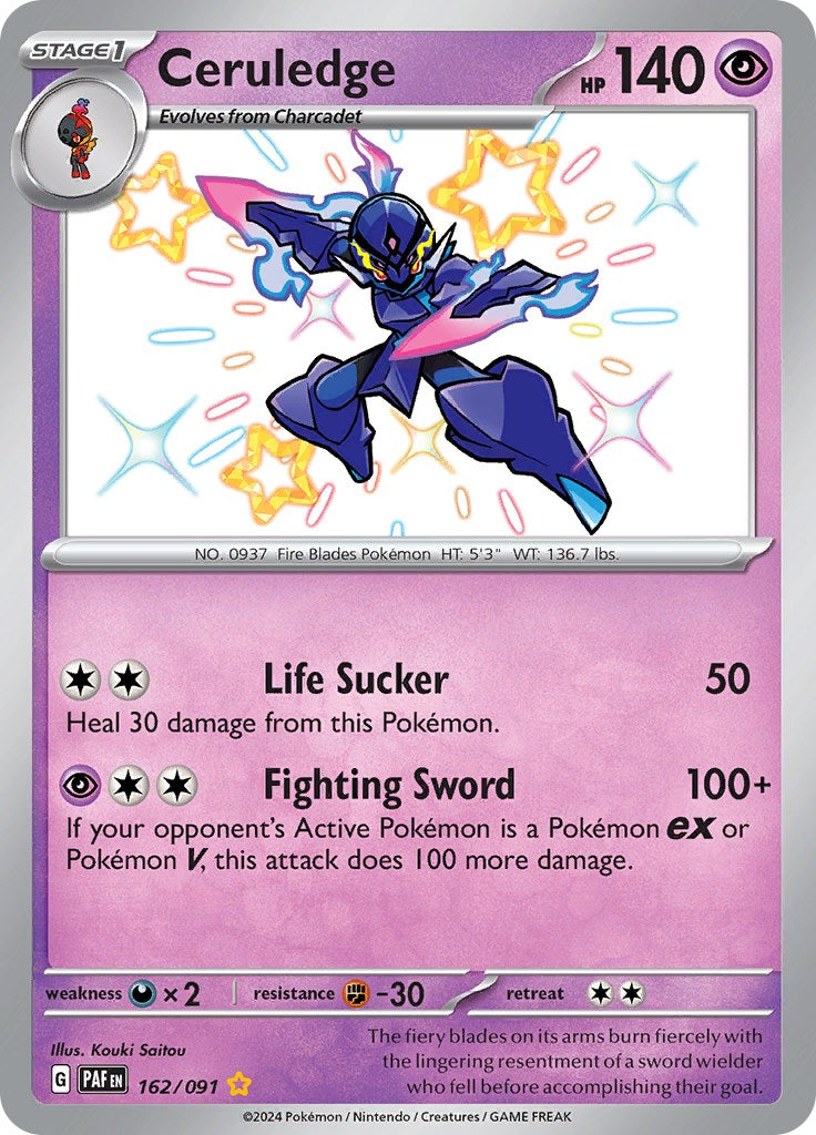 Ceruledge (162/091) [Scarlet & Violet: Paldean Fates] | L.A. Mood Comics and Games