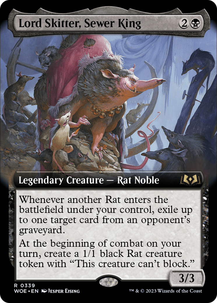 Lord Skitter, Sewer King (Extended Art) [Wilds of Eldraine] | L.A. Mood Comics and Games