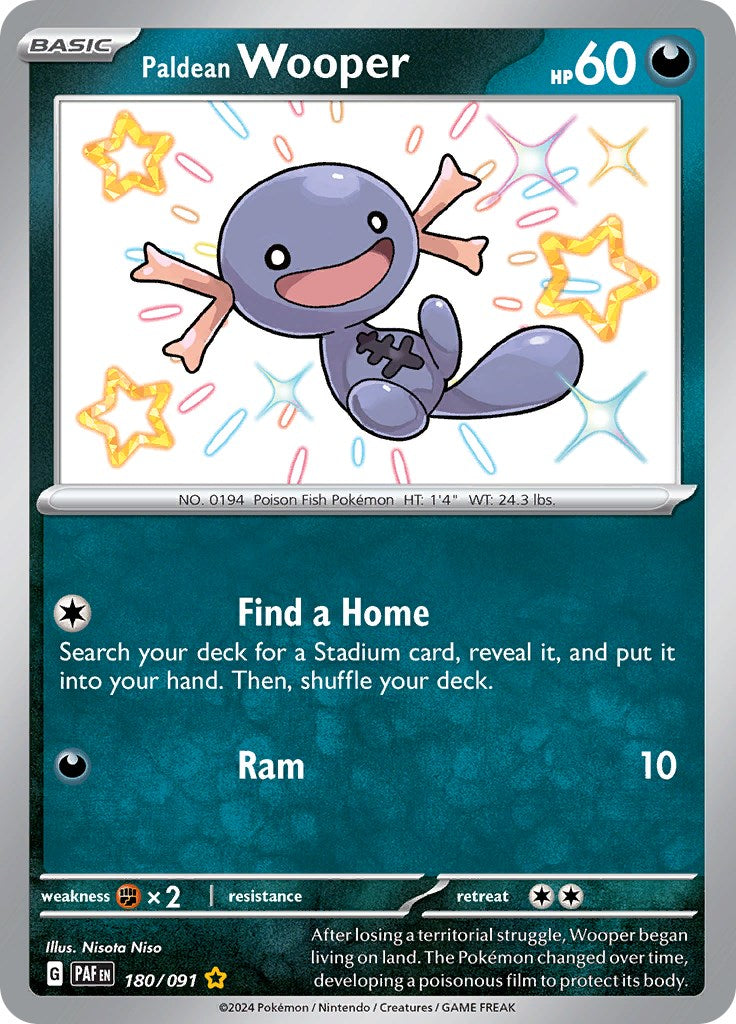 Paldean Wooper (180/091) [Scarlet & Violet: Paldean Fates] | L.A. Mood Comics and Games