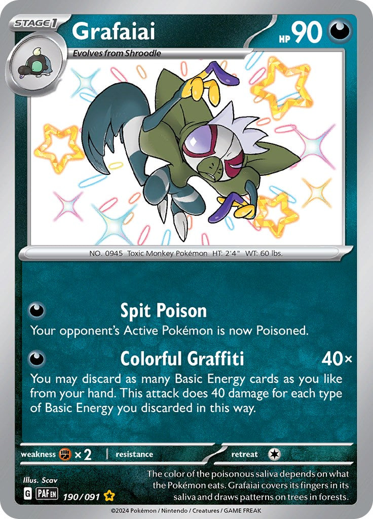 Grafaiai (190/091) [Scarlet & Violet: Paldean Fates] | L.A. Mood Comics and Games