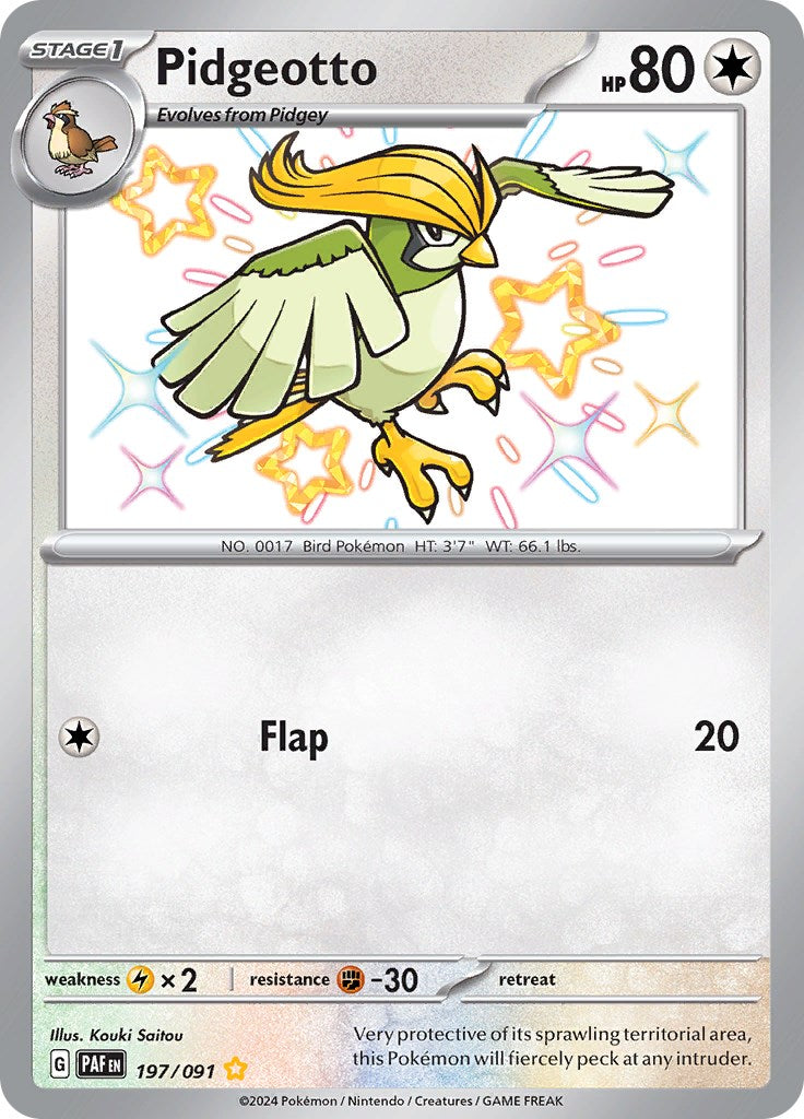 Pidgeotto (197/091) [Scarlet & Violet: Paldean Fates] | L.A. Mood Comics and Games