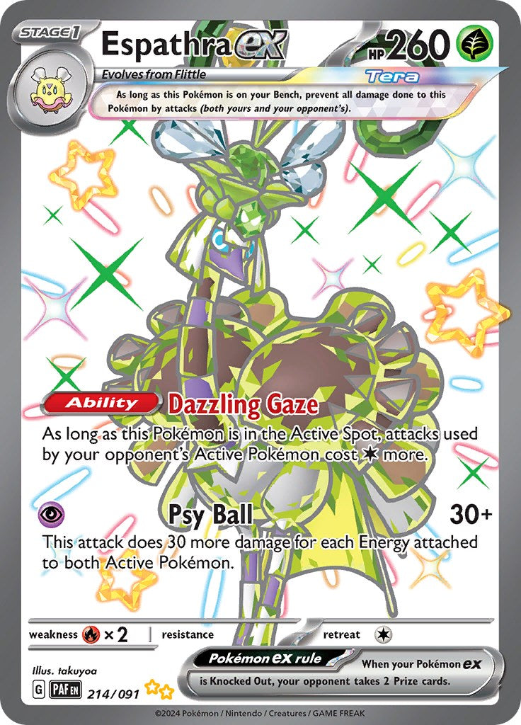 Espathra ex (214/091) [Scarlet & Violet: Paldean Fates] | L.A. Mood Comics and Games