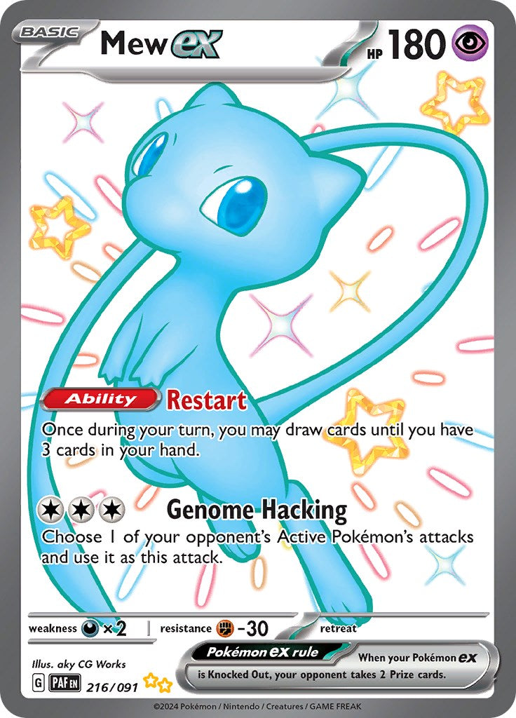 Mew ex (216/091) [Scarlet & Violet: Paldean Fates] | L.A. Mood Comics and Games