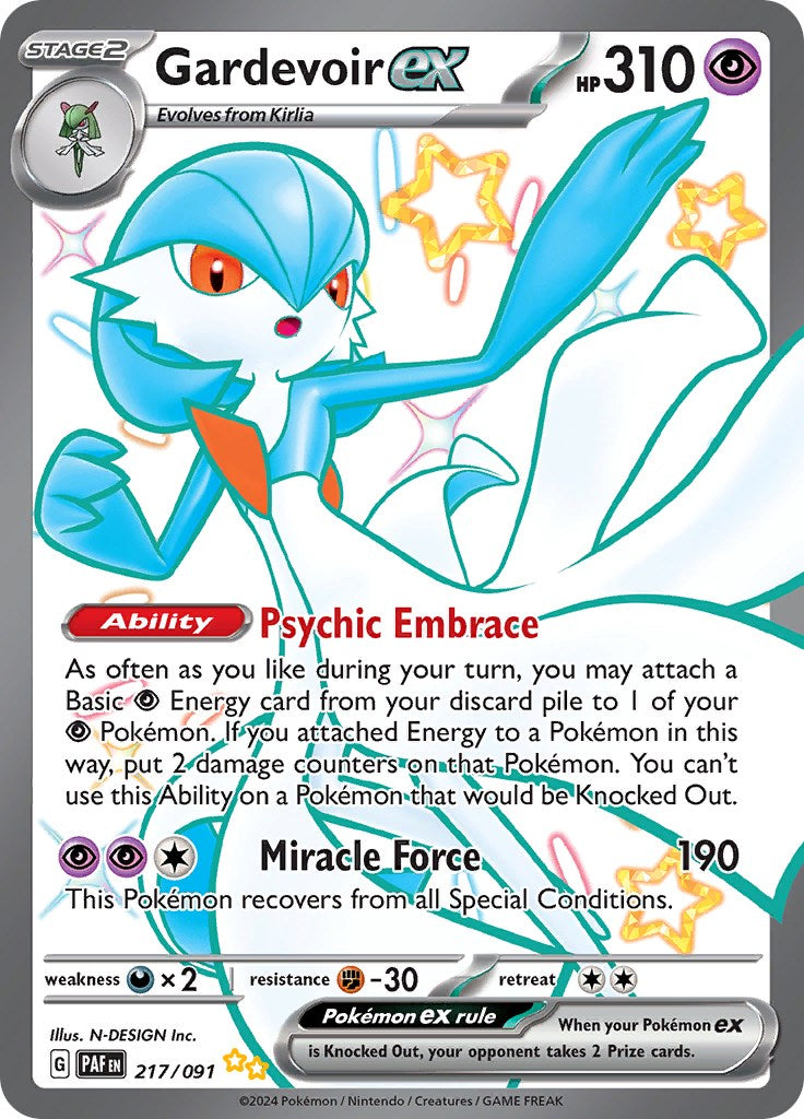 Gardevoir ex (217/091) [Scarlet & Violet: Paldean Fates] | L.A. Mood Comics and Games