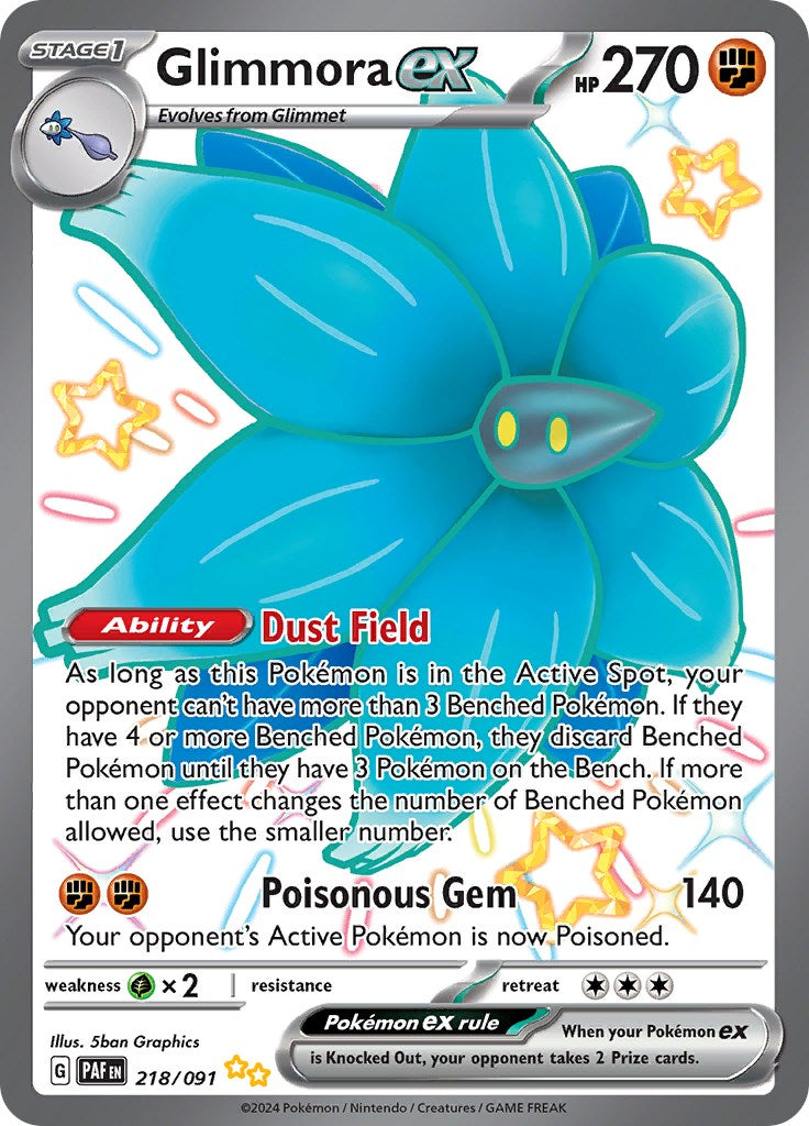 Glimmora ex (218/091) [Scarlet & Violet: Paldean Fates] | L.A. Mood Comics and Games
