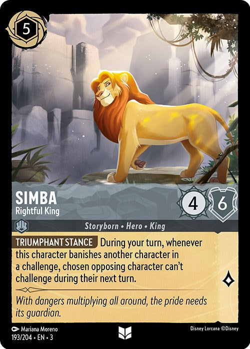 Simba - Rightful King (193/204) [Into the Inklands] | L.A. Mood Comics and Games