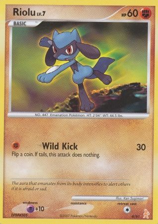 Riolu (6/61) [Diamond & Pearl: Trainer Kit - Lucario] | L.A. Mood Comics and Games