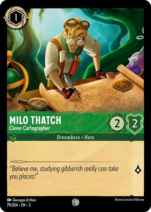 Milo Thatch - Clever Cartographer (79/204) [Into the Inklands] | L.A. Mood Comics and Games