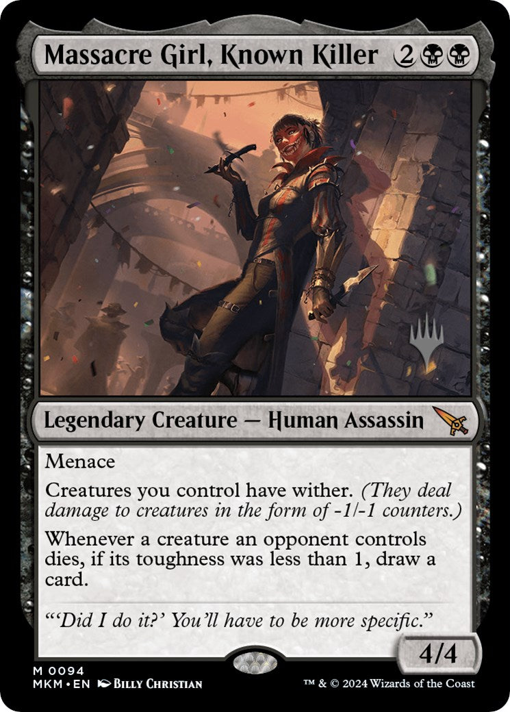 Massacre Girl, Known Killer (Promo Pack) [Murders at Karlov Manor Promos] | L.A. Mood Comics and Games