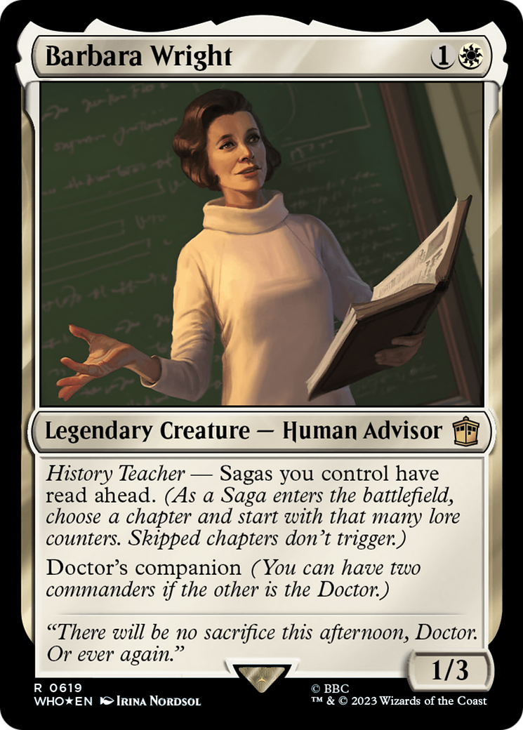 Barbara Wright (Surge Foil) [Doctor Who] | L.A. Mood Comics and Games