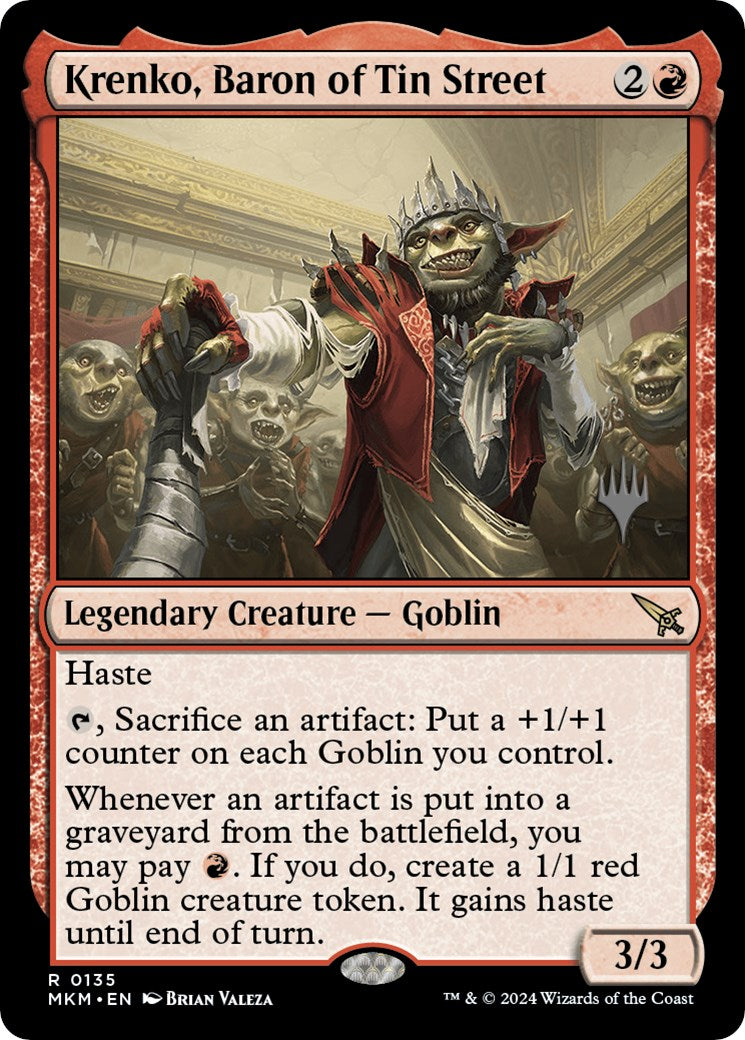 Krenko, Baron of Tin Street (Promo Pack) [Murders at Karlov Manor Promos] | L.A. Mood Comics and Games