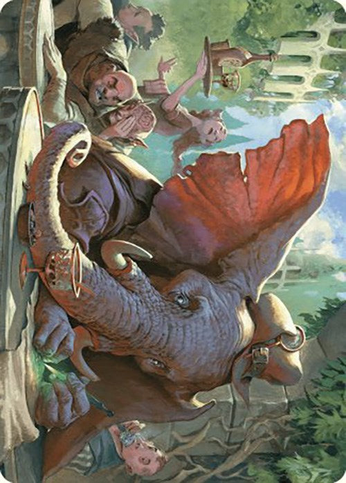 Loxodon Eavesdropper Art Card [Murders at Karlov Manor Art Series] | L.A. Mood Comics and Games