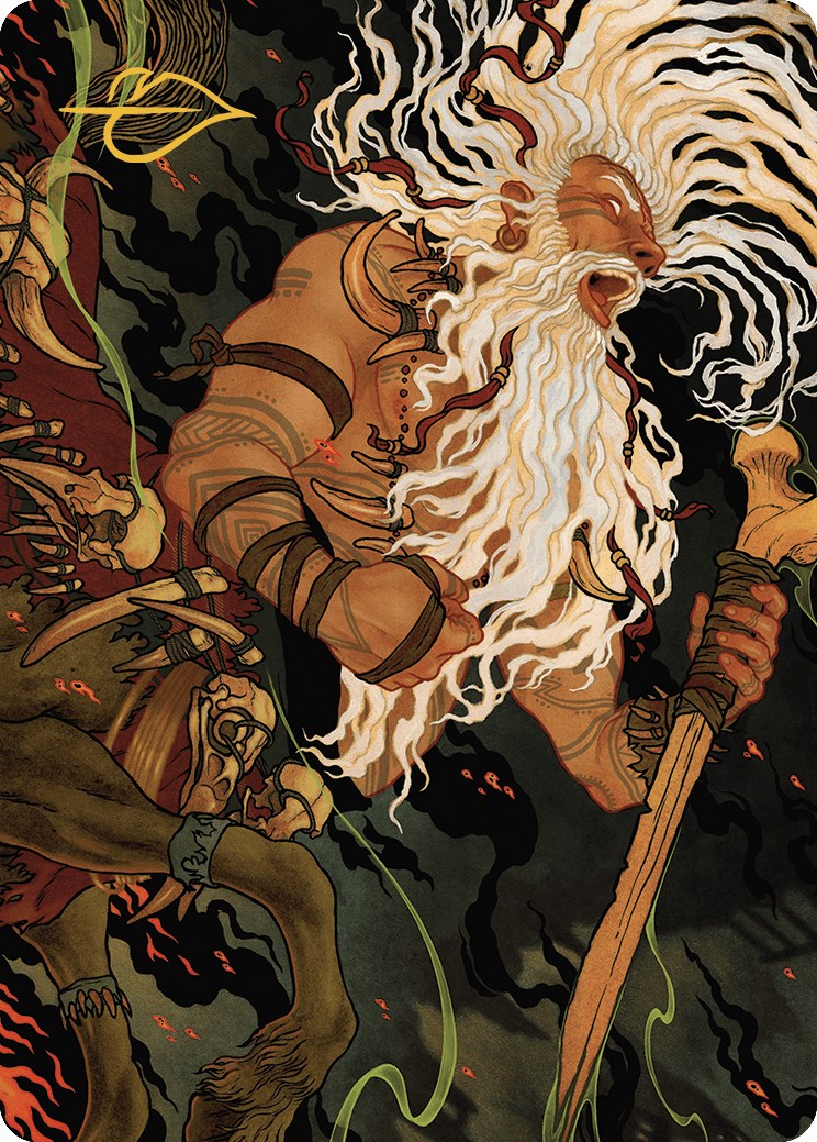 Yarus, Roar of the Old Gods Art Card (46/49) (Gold-Stamped Signature) [Murders at Karlov Manor Art Series] | L.A. Mood Comics and Games