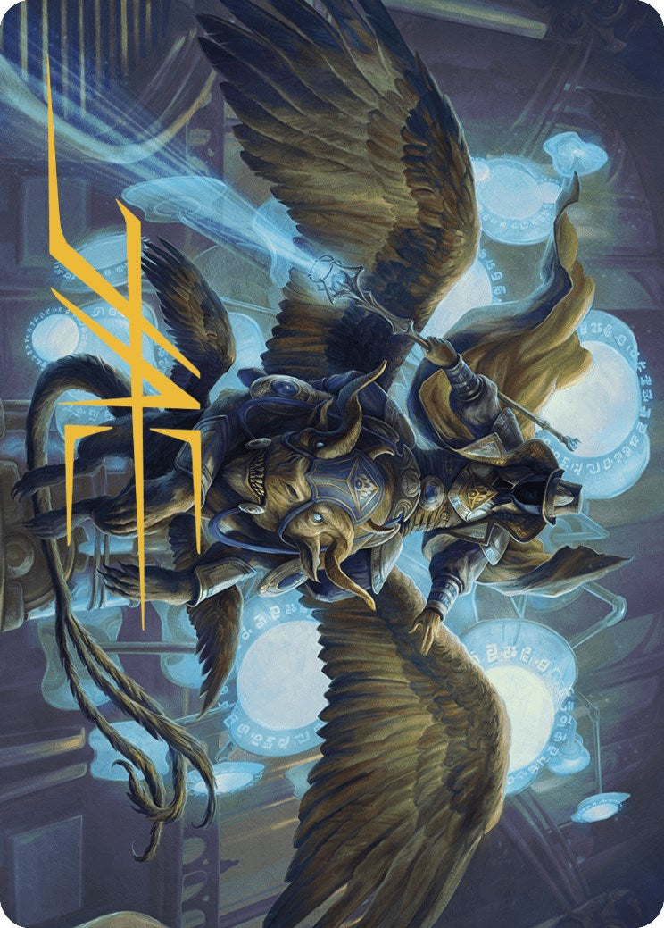 Ezrim, Agency Chief Art Card (Gold-Stamped Signature) [Murders at Karlov Manor Art Series] | L.A. Mood Comics and Games