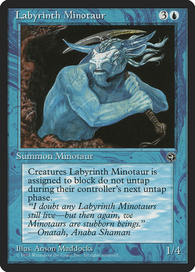 Labyrinth Minotaur (Onatah Flavor Text) [Homelands] | L.A. Mood Comics and Games