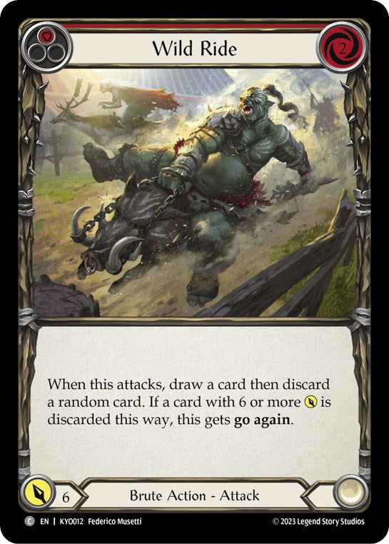 Wild Ride (Red) [KYO012] (Heavy Hitters Kayo Blitz Deck) | L.A. Mood Comics and Games