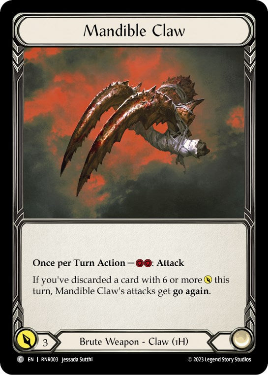 Mandible Claw [RNR003] (Rhinar Hero Deck) | L.A. Mood Comics and Games