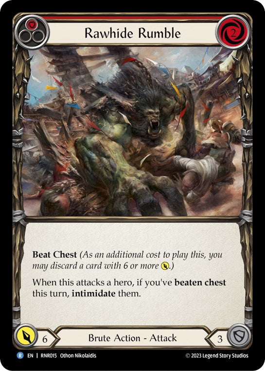 Rawhide Rumble (Red) [RNR015] (Rhinar Hero Deck) | L.A. Mood Comics and Games