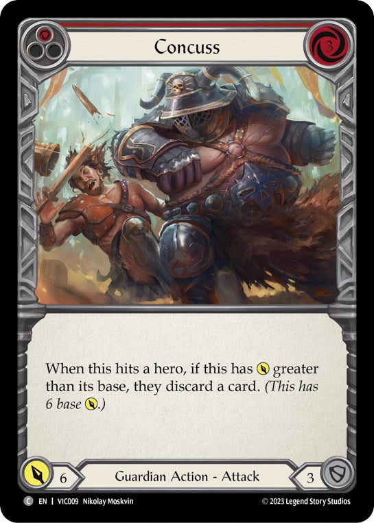 Concuss (Red) [VIC009] (Heavy Hitters Victor Blitz Deck) | L.A. Mood Comics and Games