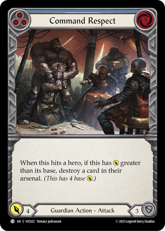 Command Respect (Blue) [VIC022] (Heavy Hitters Victor Blitz Deck) | L.A. Mood Comics and Games