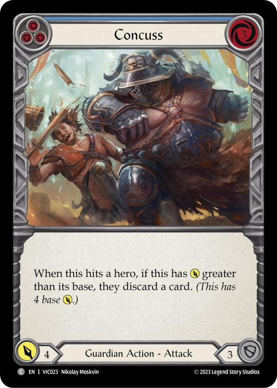 Concuss (Blue) [VIC023] (Heavy Hitters Victor Blitz Deck) | L.A. Mood Comics and Games