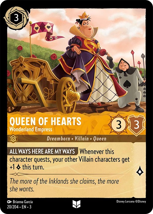 Queen of Hearts - Wonderland Empress (20/204) [Into the Inklands] | L.A. Mood Comics and Games