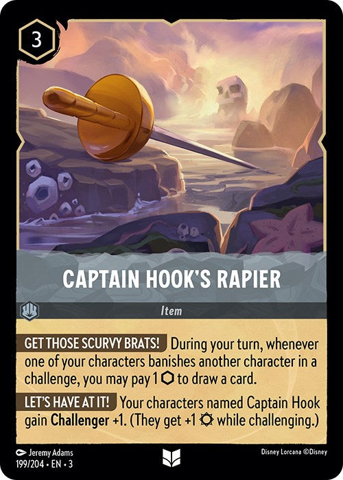 Captain Hook's Rapier (199/204) [Into the Inklands] | L.A. Mood Comics and Games