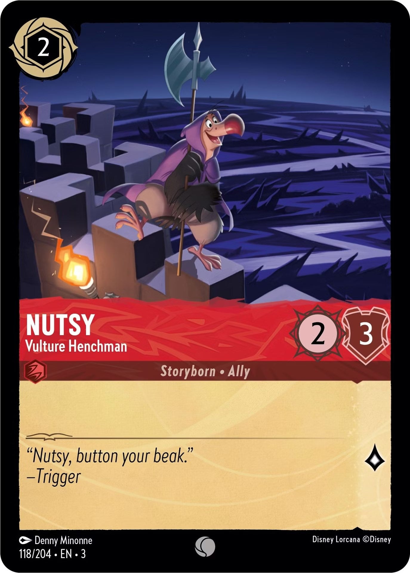 Nutsy - Vulture Henchman (118/204) [Into the Inklands] | L.A. Mood Comics and Games